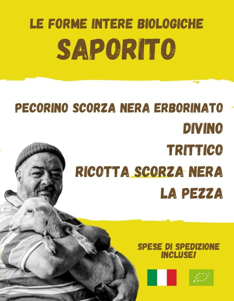SAPORITO - La spesa bio da Gregorio Rotolo prodotti biologici, formaggi biologici a latte crudo